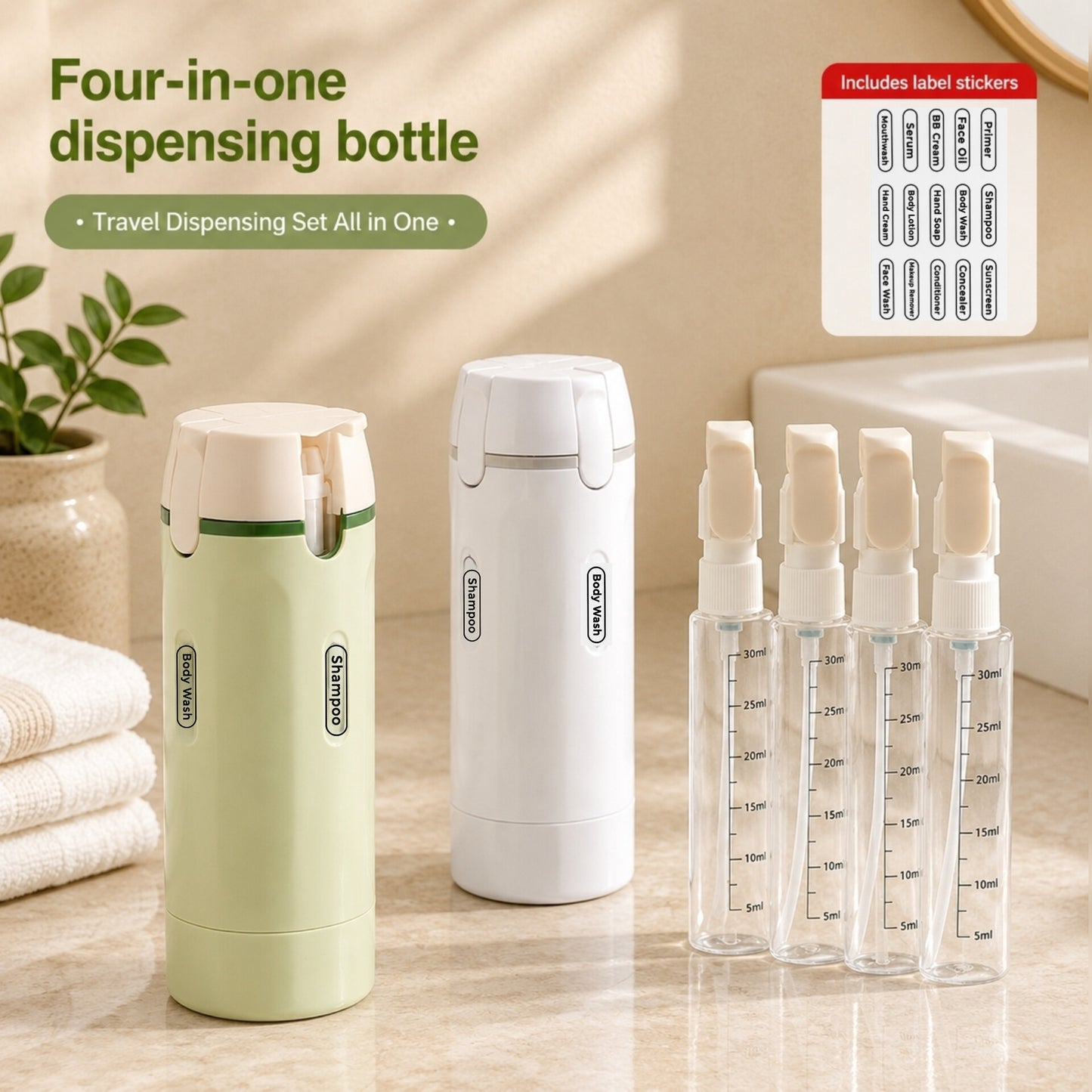 TravelVault™ | 4 Essentials, 1 Bottle